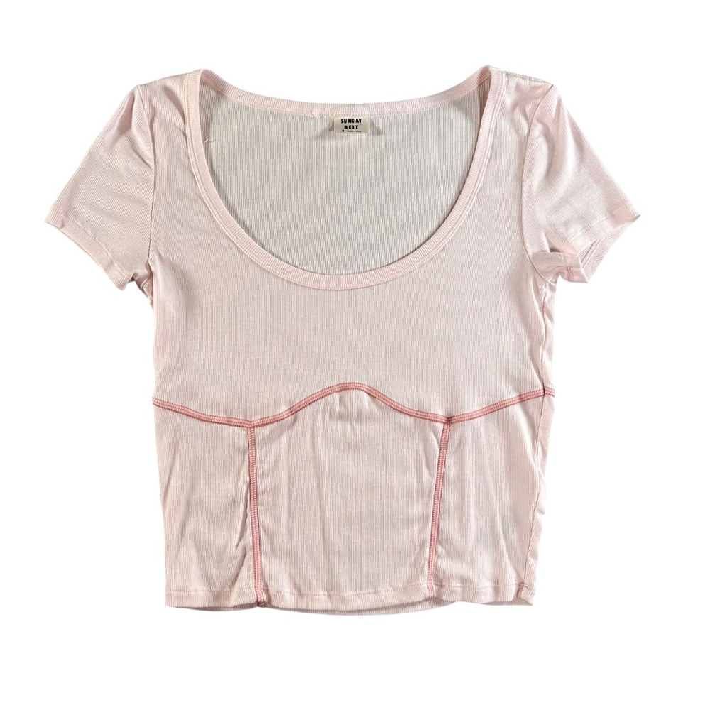 Aritzia Sunday‎ Best Women’s Pink Rumi T-Shirt Size Small